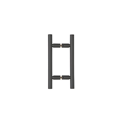 CRL Matte Black 6" Ladder Style Back-to-Back Pull Handle