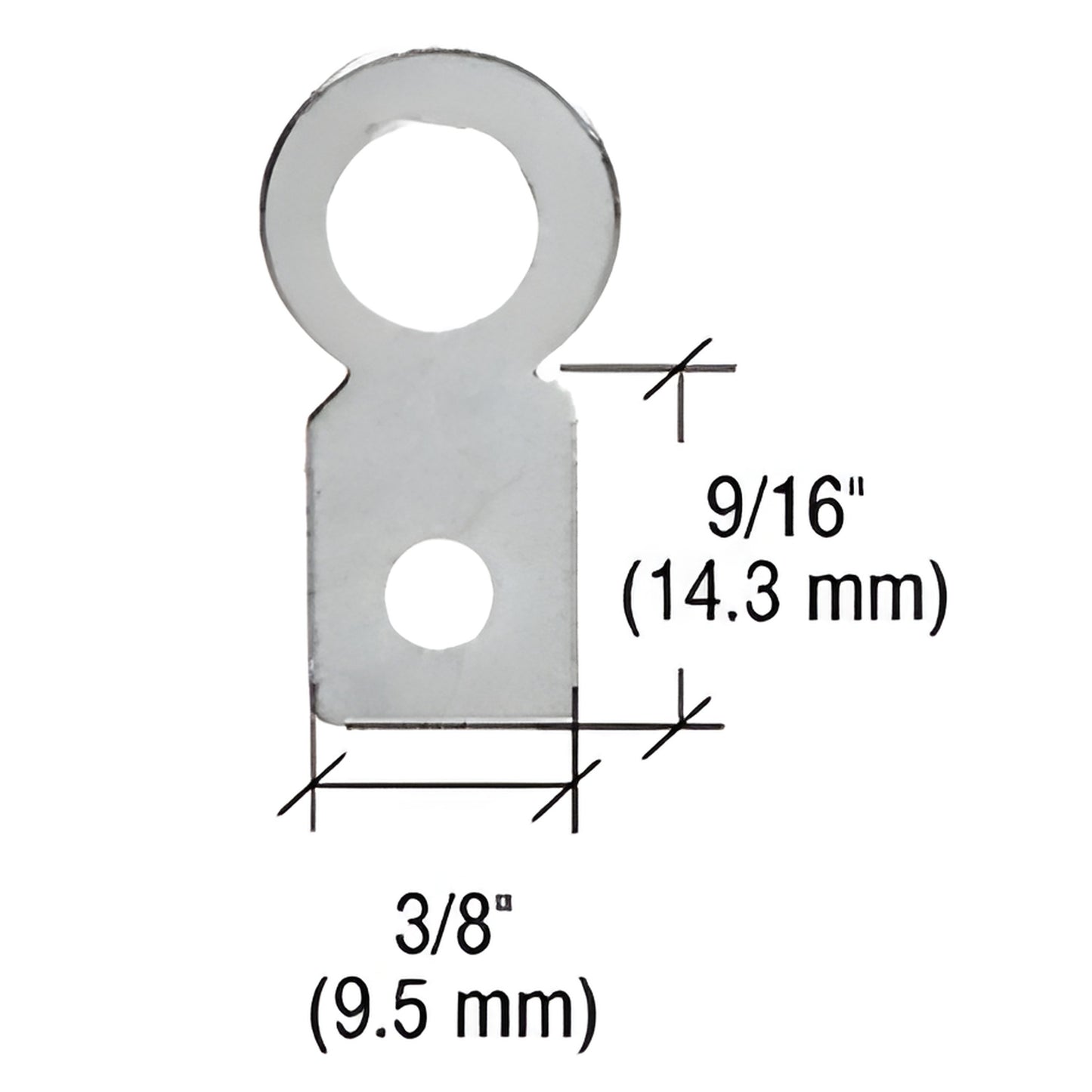 CRL Small Round Metal Eyelet Hangers - Flat