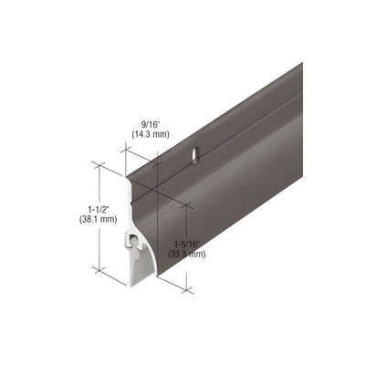 CRL Dark Bronze 36" Door Rain Drip with Vinyl Sweep