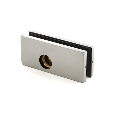 Dormakaba® Brushed Stainless AR2034 Series Patch Lock for 3/4" Glass