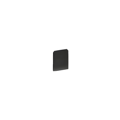 CRL Matte Black WU2 Series U-Channel End Cap
