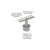 CRL Brushed Stainless 1.9" Round Post P-Series 180 Degree Fixed Standoff Saddle