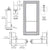 CRL-U.S. Aluminum Clear Anodized Custom Single Series 800 Durafront Medium Stile Geared Hinge Entrance Door for Surface Mount Door Closer