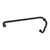 CRL Matte Black 8" Pull Handle and 24" Towel Bar BM Series Combination With Metal Washers