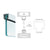 CRL Satin Anodized Wide U-Channel with Top Load Roll-In Glazing Gasket for 5/8" & 3/4" Glass - 120" Length