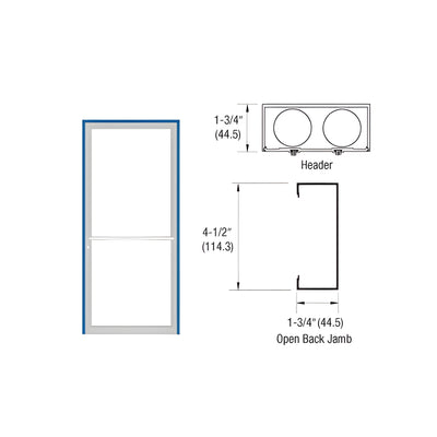 CRL-U.S. Aluminum Custom Sized and Custom KYNAR® Paint Series 450 Up and Over Single Door Frame