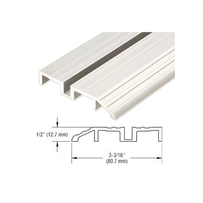 CRL Satin Anodized 240" Length Bottom Guide Half Threshold for OT Series Top Hung Sliders and Bi-Fold Doors Sliders and Bi-Fold Doors