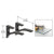 CRL Black - Aluminum Shelf Bracket for 3/8" to 1/2" Glass
