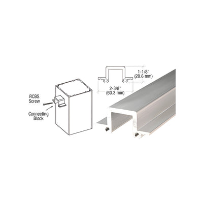 CRL 12" Standard Post Rail Connecting Block