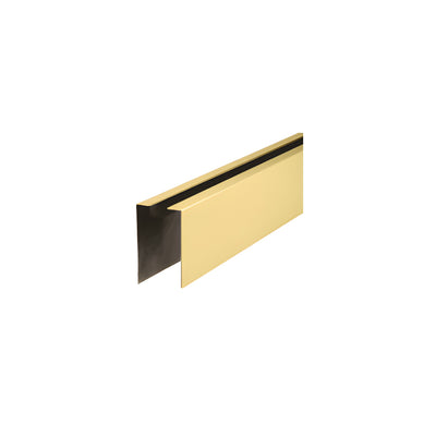 CRL Satin Brass 120" Cladding for W7B Series Windscreen and Smoke Baffle Base Shoe