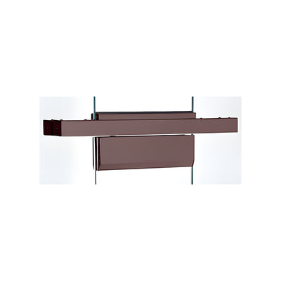CRL Black Bronze Anodized Single Floating Header for Overhead Concealed Door Closers - Custom Length