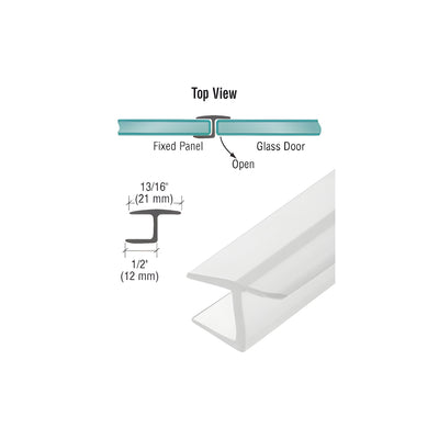 CRL 'Y' Jamb Seal with Soft Leg for 3/8" Glass