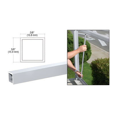 CRL Clear Anodized 100 Series 48" Fascia Mount Post Kit