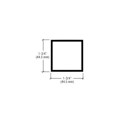 CRL-U.S. Aluminum Custom Paint 1-3/4" x 1-3/4" Hollow Tube Extrusion- 21'-2"