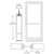 CRL-U.S. Aluminum Bone White KYNAR® Custom Single Series 400 Medium Stile Offset Pivot Entrance Door for Surface Mount Door Closer