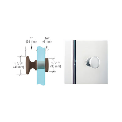 CRL Oil Rubbed Bronze Traditional Style Single-Sided Door Knob