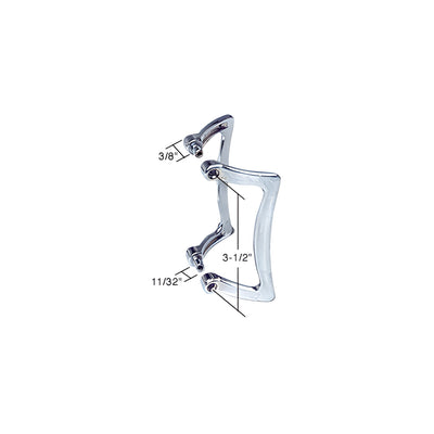 CRL Chrome Shower Door Handle Set