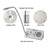 CRL Satin Anodized 115V AC Two-Way Countertop/Thru-Glass Intercom