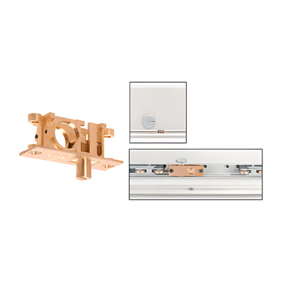 CRL Straddle Lock for Bottom Rolling Sliding Doors