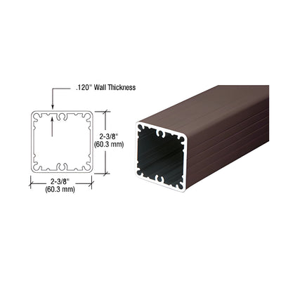 CRL Matte Bronze 100 Series 36" Fascia Mount Post Only