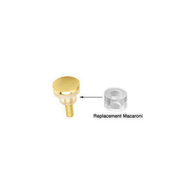 CRL Clear 1/2" Outside Diameter Replacement Macaroni for 3/4" Standoffs