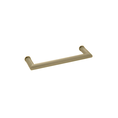 CRL Brushed Bronze 18" MT Series Round Tubing Mitered Corner Single-Sided Towel Bar