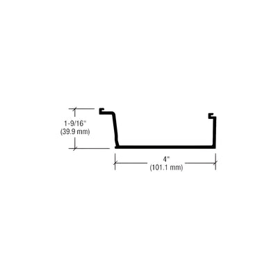 CRL-U.S. Aluminum Glazing Bead for Inside Glazing, Clear Anodized Class 1 - 24'-2"