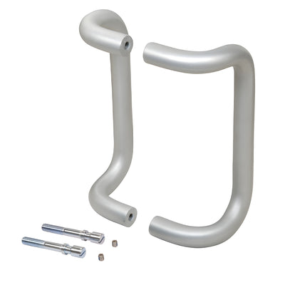 CRL 8" Clear Anodized Offset Pull Handles Back-to-Back