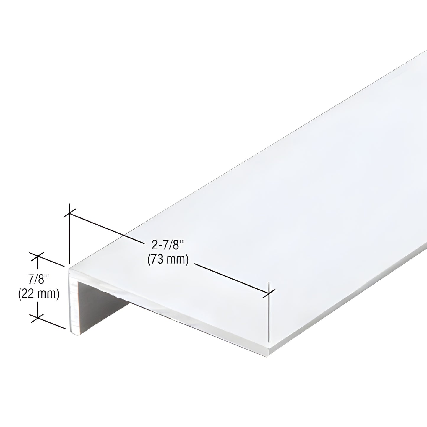 CRL-U.S. Aluminum Mill Finish L-Angle 2-7/8"x7/8"x1/8" 21'2"