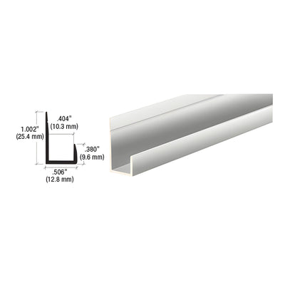 CRL Brite Anodized Standard Aluminum 3/8" J-Channel
