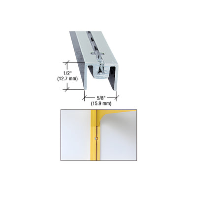 CRL Satin Anodized 36" Aluminum Wall Standard