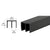 CRL Black Upper Plastic Track for 1/4" Sliding Panels