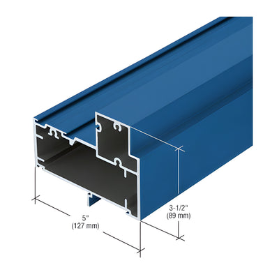 CRL-U.S. Aluminum Custom KYNAR® Paint Transom Door Header for Overhead Concealed Closer - 24'-2"