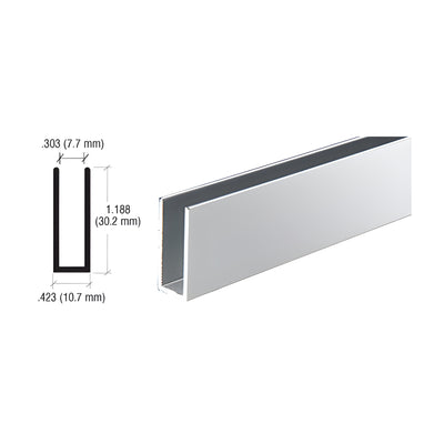 CRL Brite Anodized Aluminum Channel Extrusion