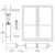 CRL-U.S. Aluminum White KYNAR® Paint Custom Pair Series 400 Medium Stile Geared Hinge Entrance Doors for Overhead Concealed Door Closers