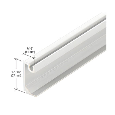 CRL-U.S. Aluminum Exterior Glass Stop, White KYNAR® Paint - 24'-2"