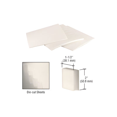 CRL 1-1/2" x 2" x 1/4" Super Duty Shipping Pads