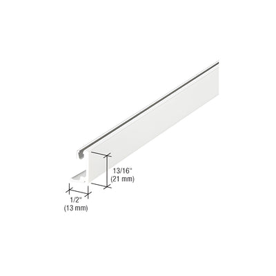 CRL-U.S. Aluminum White KYNAR® Paint Sash Face for 1" Glass - 24'-2"