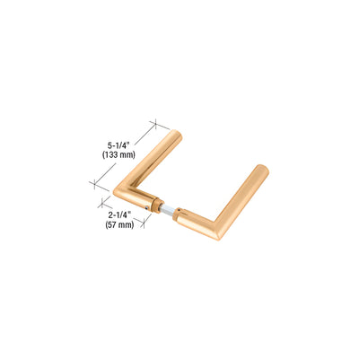 CRL Brass PTH Series Modern Style Lever Handle