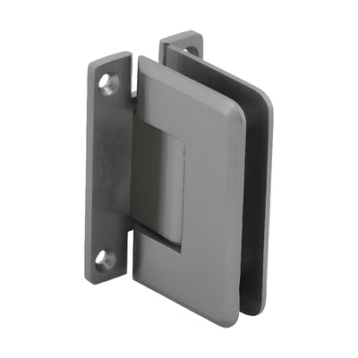 CRL Brushed Nickel Pinnacle 537 Series 5 Degree Pre-Set Wall Mount 'H' Back Plate Hinge