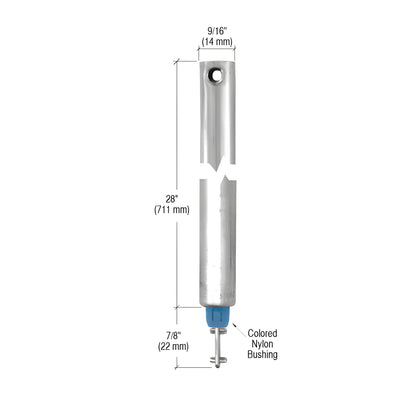 CRL 28" Tubular Spiral Tilt Window Balance Blue Bushing