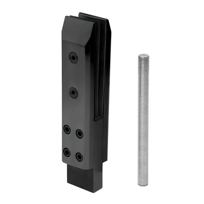 CRL Matte Black Three-Piece Core Mount Frameless Windscreen Clamp