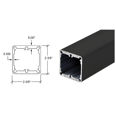 CRL Matte Black Heavy-Duty 241" Post Tubing