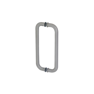 CRL Brushed Stainless 10" Solid Glass Mounted Standard Pull Handle