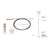 CRL Floor-to-Ceiling Cable Kit for 3/8" to 1/2" Glass