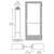CRL-U.S. Aluminum Clear Anodized Custom Single Series 400 Medium Stile Butt Hinged Entrance Door for Surface Mount Door Closer