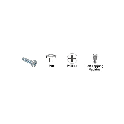 CRL 10-24 x 3/4" Pan Head Phillips Self-Tapping Machine Screws