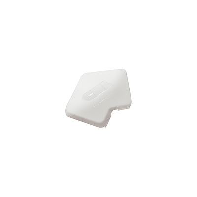 CRL Sky White Rectangular AWS Post Cap for 135 Degree Center Post