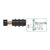 CRL Black Single Glass Shelf Support