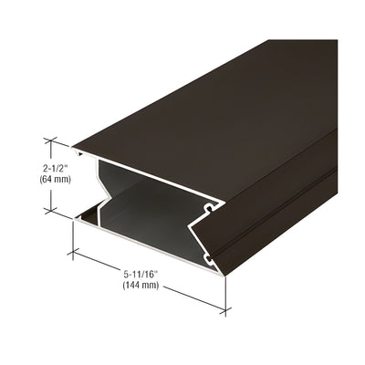 CRL-U.S. Aluminum 90 Degree Inside Corner Mullion, Dark Bronze/Black Anodized Class 1 - 24'-2"